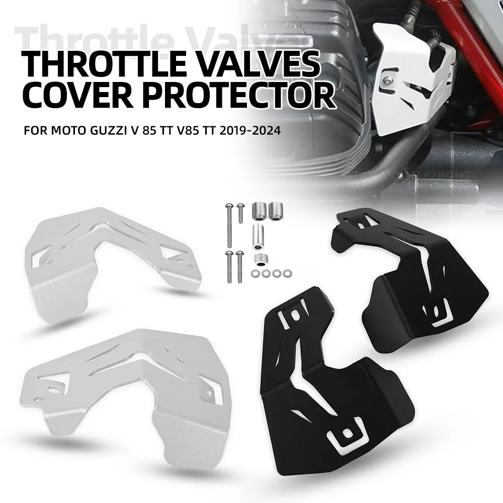 V85TT Throttle Valves Cover Protector For MOTO GUZZI V 85 TT V85 TT 2019- 2024 Motorcycle Throttle Body Guards Cover Protection