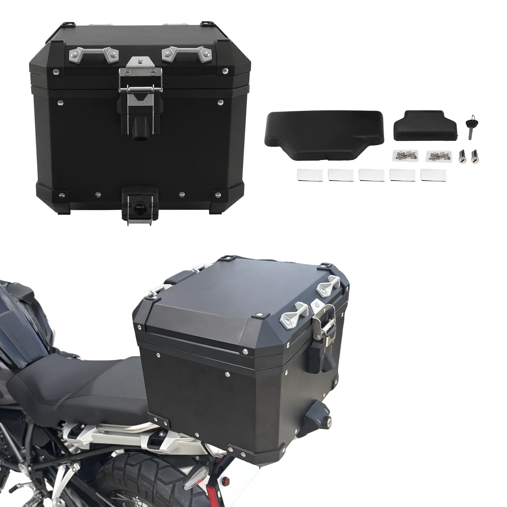 

Rear Trunk Tail Box Luggage Top Case 38L For BMW R1200GS 2013-2018 R1250GS 2019-2024 F850GS 2017-2022 F900GS Adventure 2023-2025