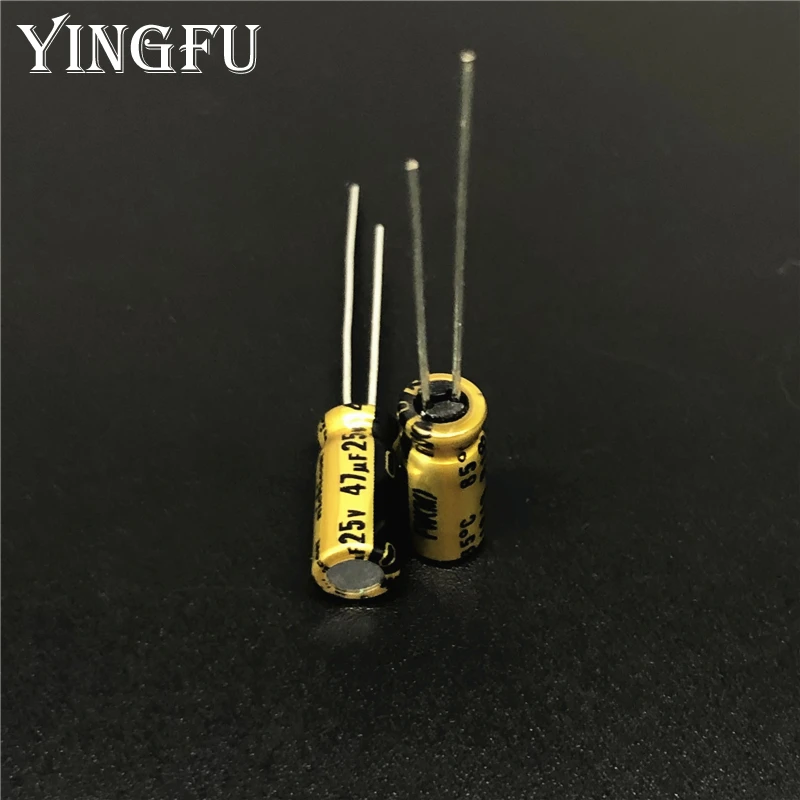 10pcs 47uF 25V NICHICON FW Series 5x11mm 25V47uF Audio Aluminum Electrolytic Capacitor