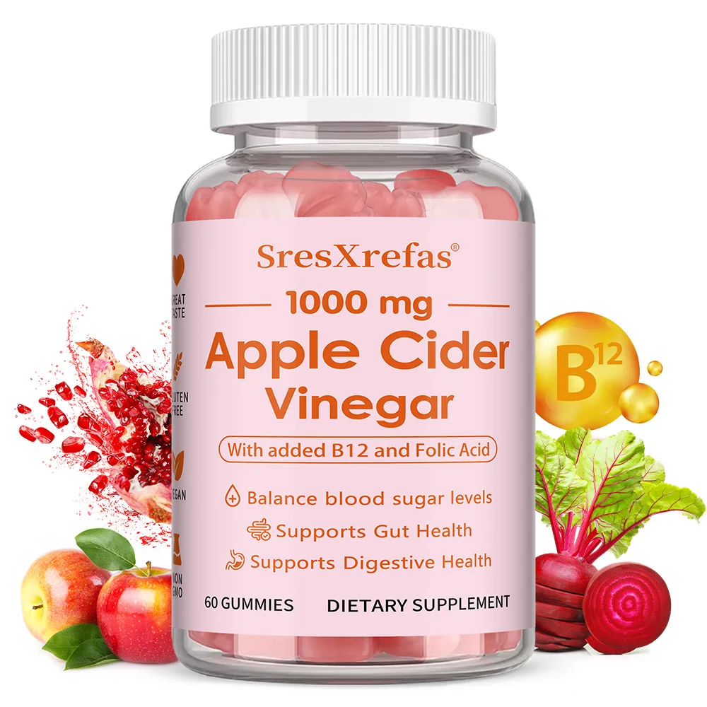 Apple Cider Vinegar Gummies Supplement - Promotes Digestive Health, Gut Health, and Supports Metabolism