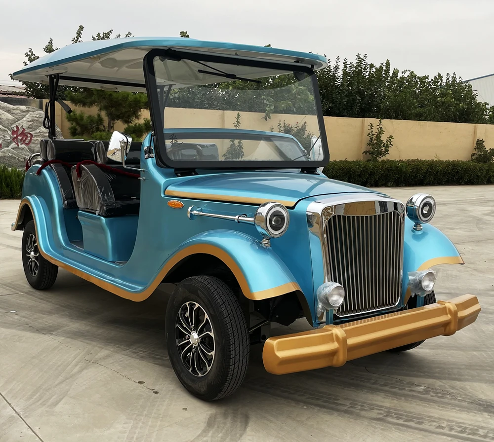 14-Seater Antique Sightseeing Car Brand New Modern Classic Tourist Car With Ce Certification Available for Rental