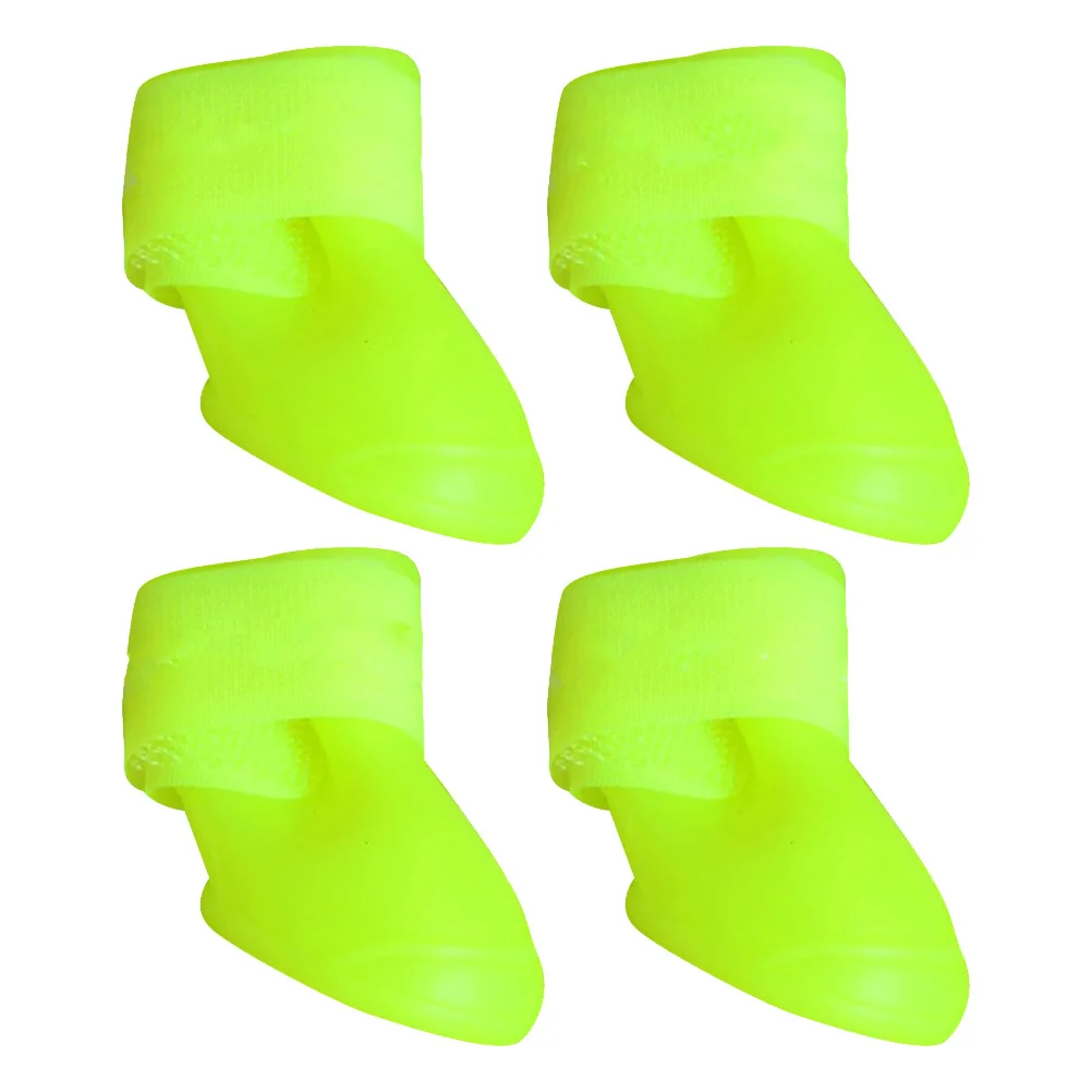 

Pet Rain Shoes Flexible PVC Waterproof Anti-Slip Comfortable for Wooden Floors Deck Beach Size L Green Pet Rain Boot