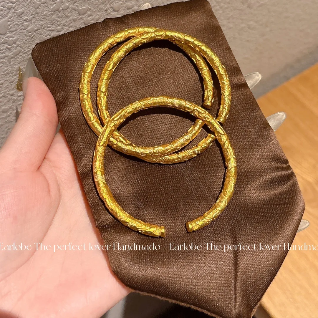 Jindian same national color and natural fragrance sand gold peony flower bracelet ancient method engraved new Chinese flower sol