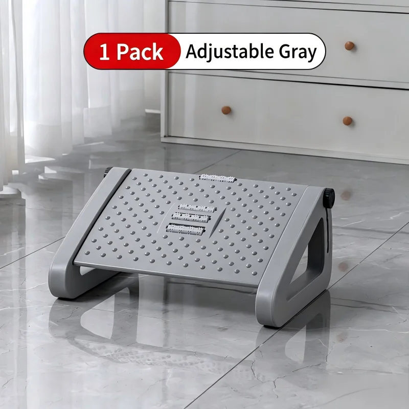 Footrest Under Desk - Adjustable Ergonomic under Desk Footrest with