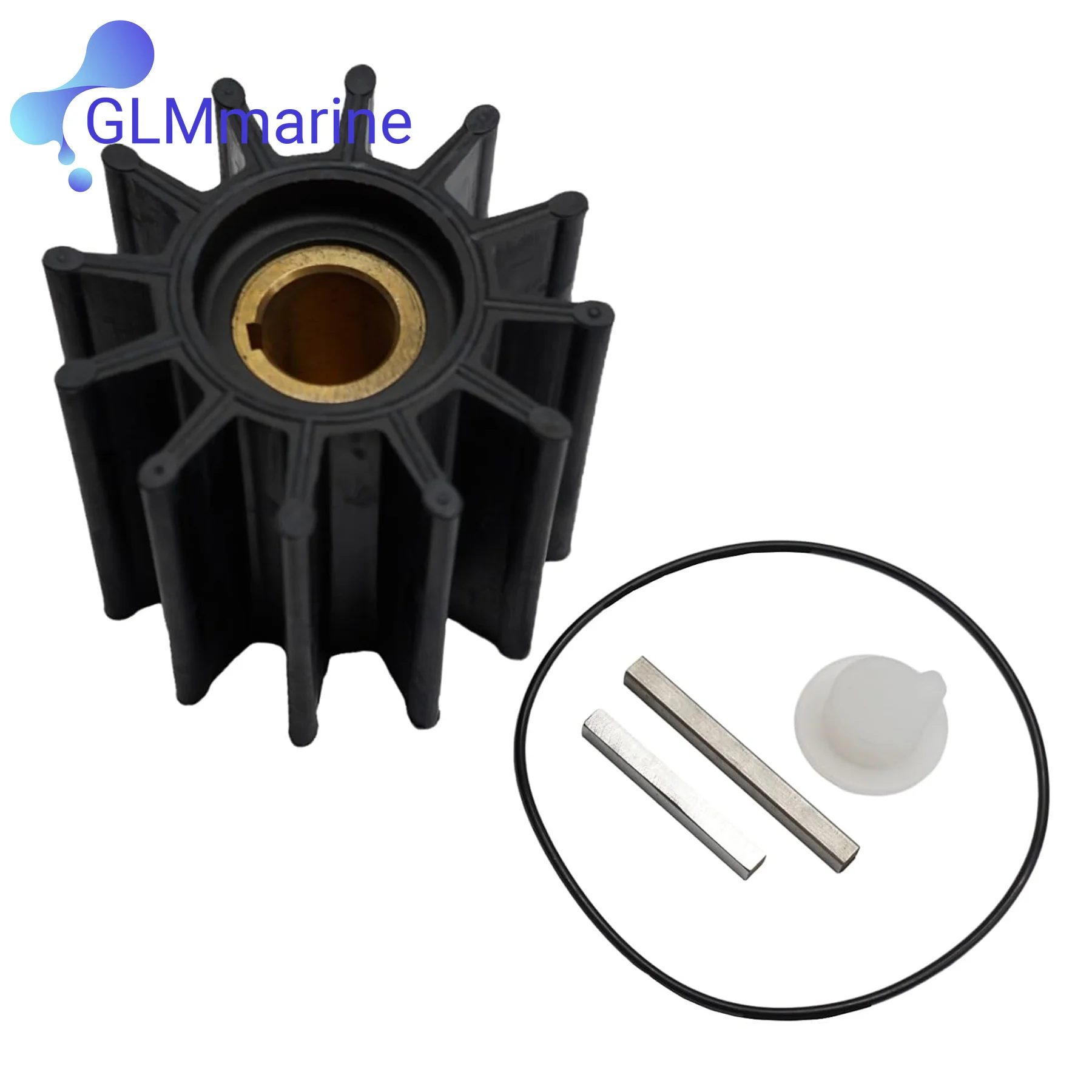 

Compatible with Sherwood 17000K for Jabsco 18958-0001 For Johnson 09-704BT-1 Marine Engines Sea Water Pump Impeller Kit 3802444