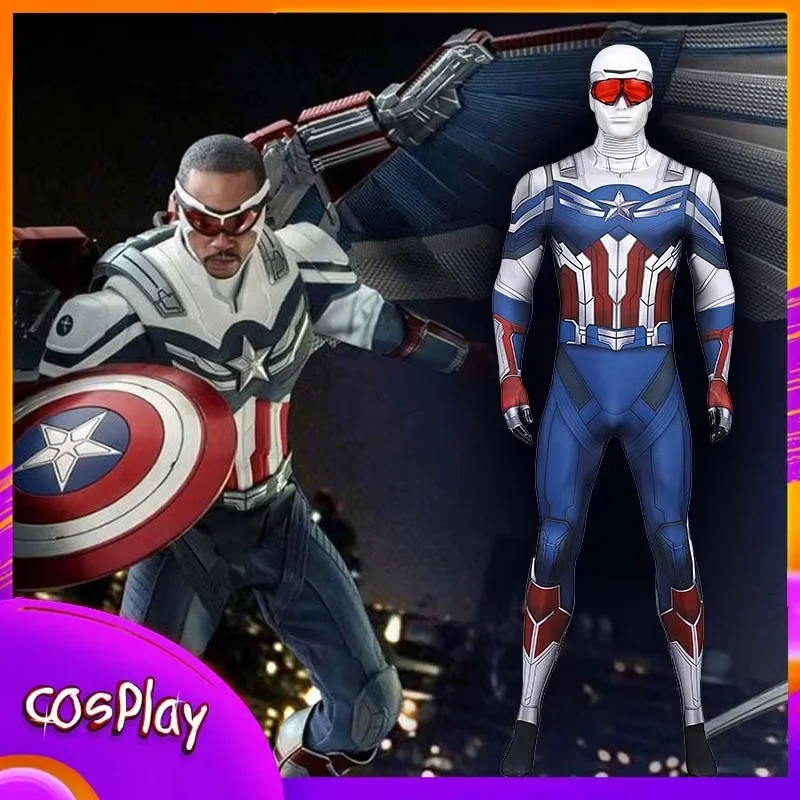 

Новинка, костюмы для косплея Капитана Америка, Фалькон и зимняя модель, карнавальный комикс на Хэллоуин, искусство