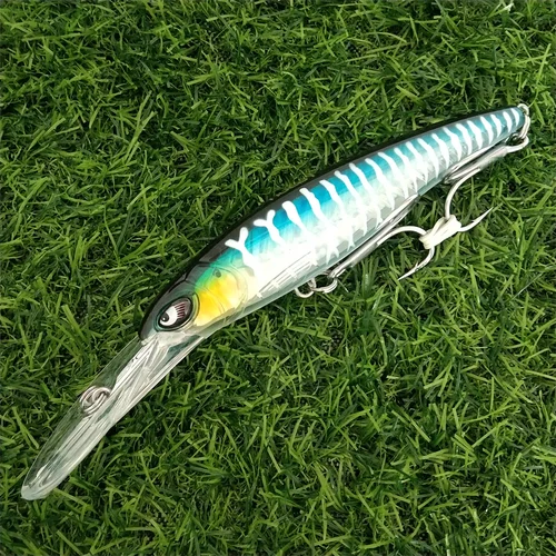 Imagen 2 del producto Noeby 2 uds 47g 94g buceo profundo señuelo pececillo grande Artificial Wobbler cebo duro Crankbait lubina Pike perca aparejos de pesca