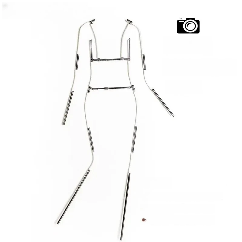 

‌Dress Mannequin Stand - Adjustable Clothing Rack for Photography, 3D Garment Hanger, Online Store Display, Outfit Organizer