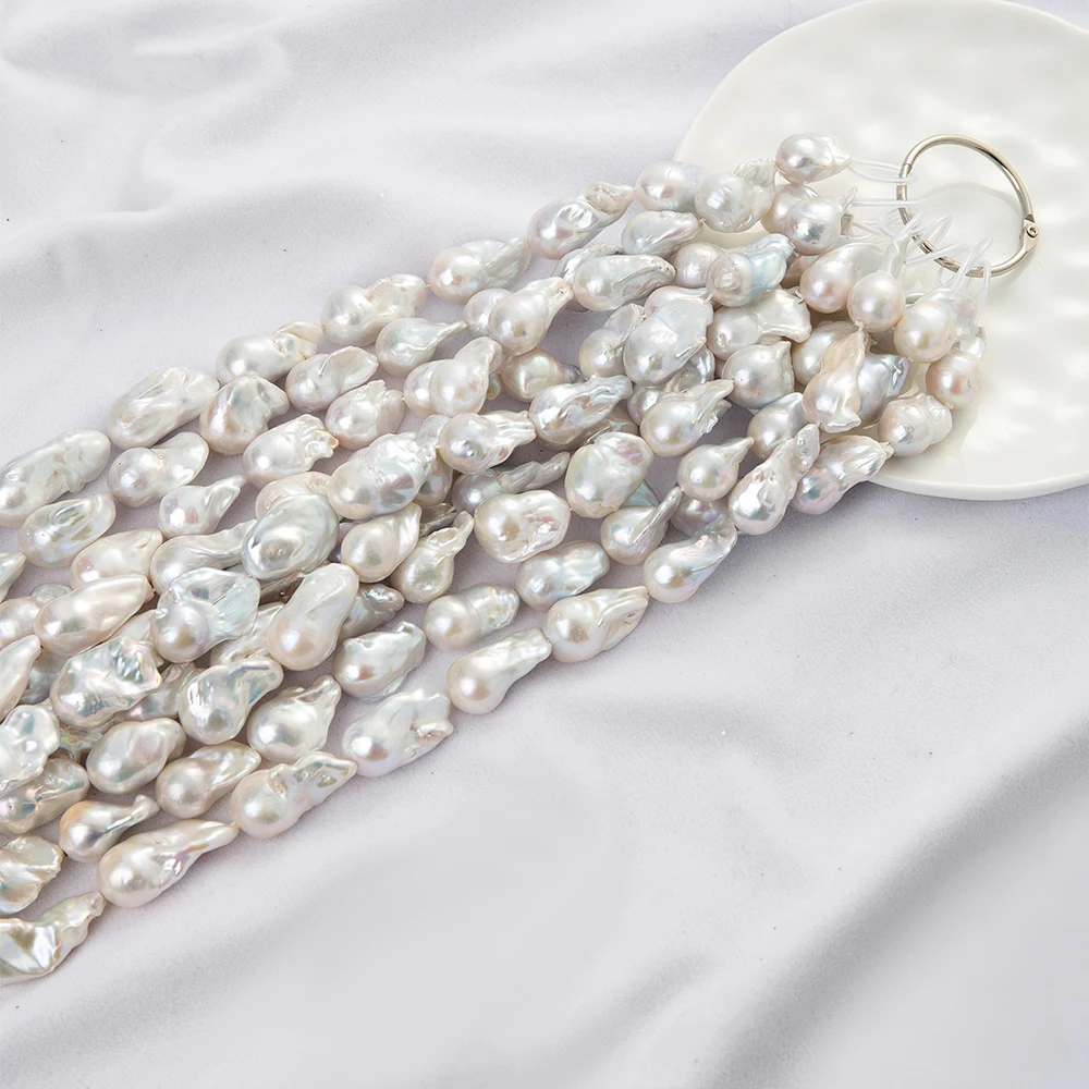 

18-22mm Irregular Pearls Cultured Baroque Freshwater Pearl Beads AAA Women Jewelry Handmade Making DIY Necklace Bracelet Earring