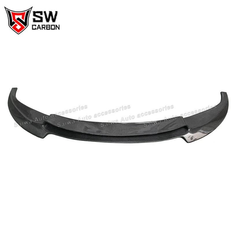 3PCS Carbon Fiber Front Bumper Lip Spoiler For BMW 6 Series F06 F12 F13 M6 Coupe 2013-2016 Car Front Lip Splitter Body Kits