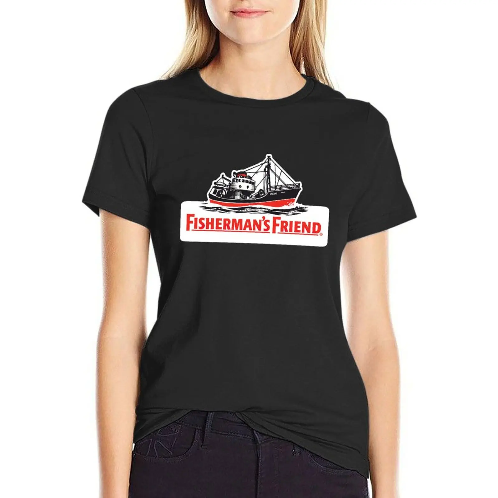 Fishermans Friends Pullover T-Shirt graphics cute tops blanks t shirt for Women