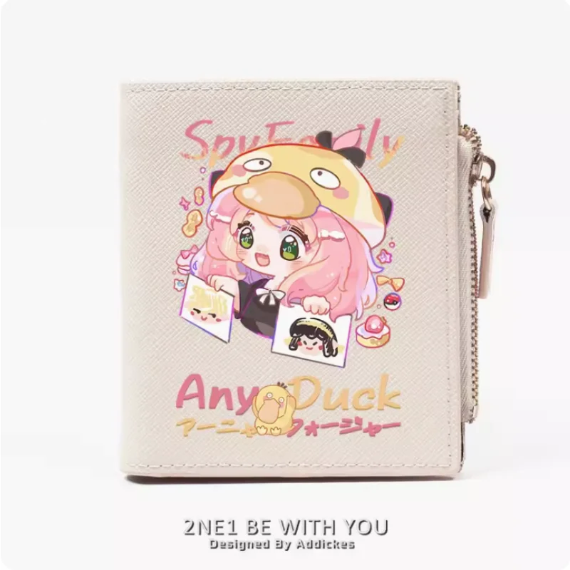 Anime Spy Family Anya Forger Fashion Wallet PU Purse Card Coin Zipper Money Bag Cosplay Gift B1290