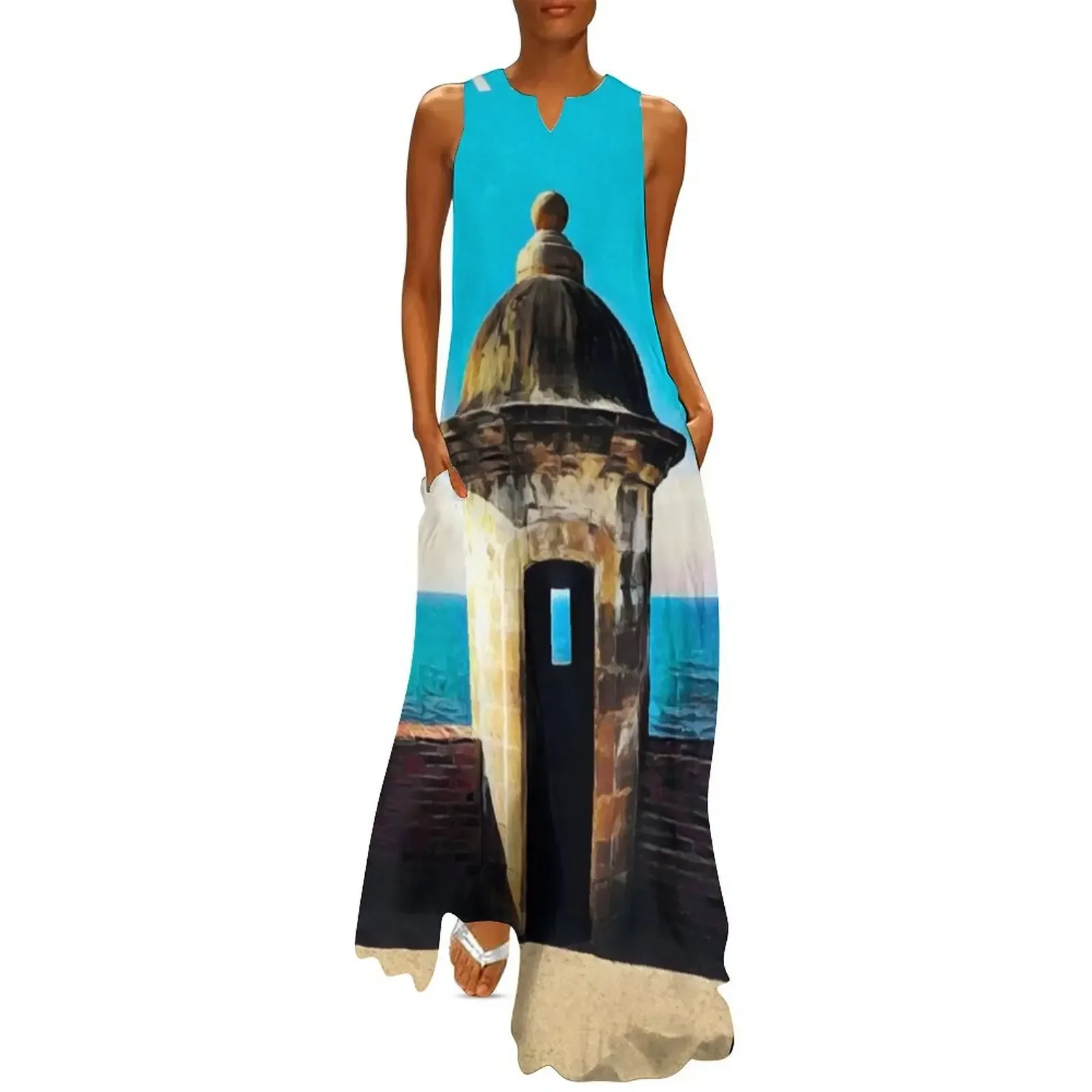 

Old san Juan Puerto Rico San Cristóbal fort Long Dress dresses summer luxury dress sexy dress clothes for women