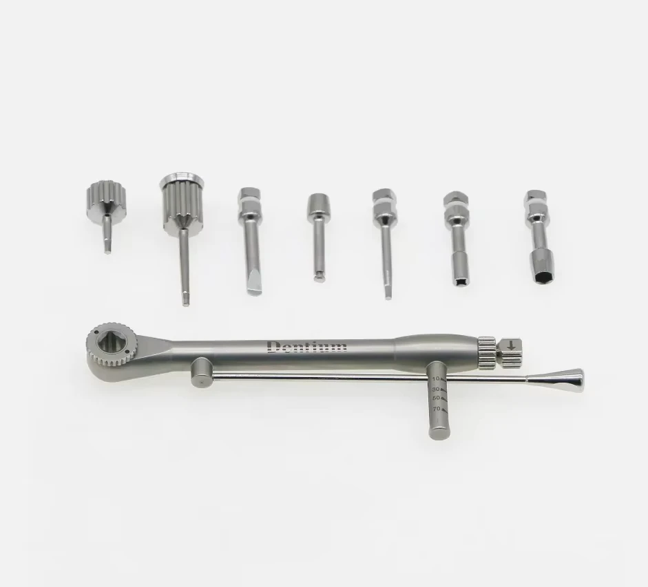 1kit Dentium XIP Prosthetic Kit  7 Screwdrivers Screw Hand Hex Drivers MU Drivers Dentium torque wrench