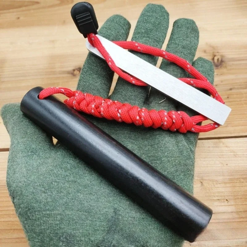 Extra Large Windproof Magnesium Fire Starter, Rainproof Flint Rod, Essential EDC Survival Gear for Camping & Outdoor Activities - view 3
