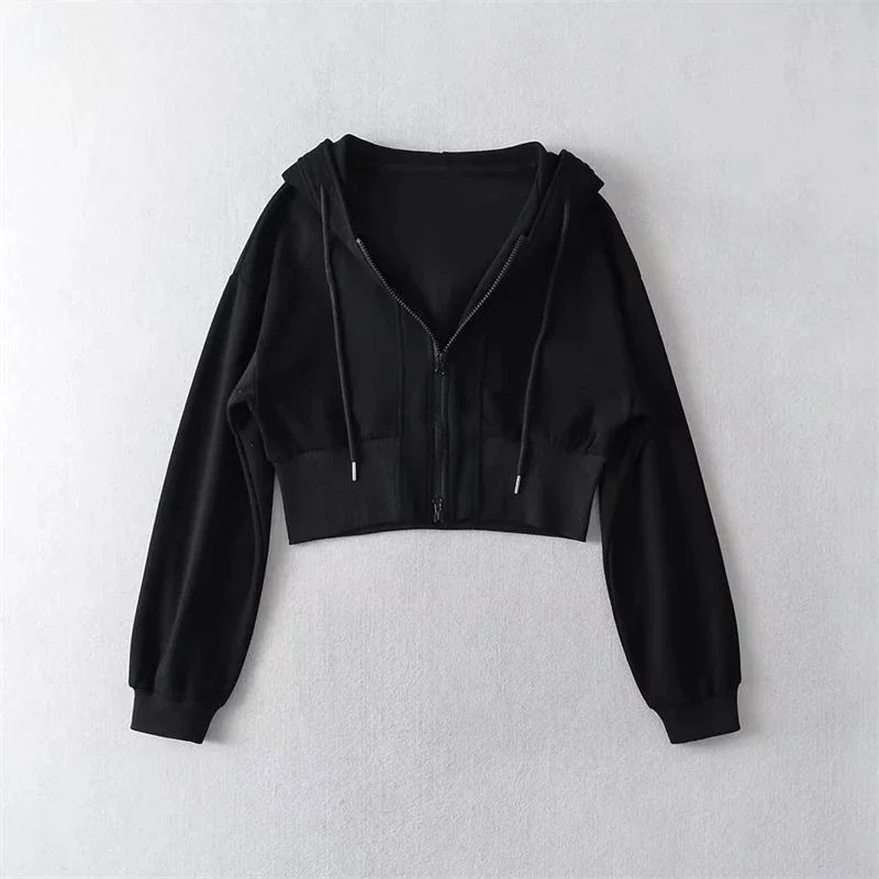 フルジップアップ ルーズフィット レディース パーカー エッセンシャル Y2K ヴィンテージ 若々しい服 エモ 長袖 デザイナー レディース フーディー スウェットシャツ