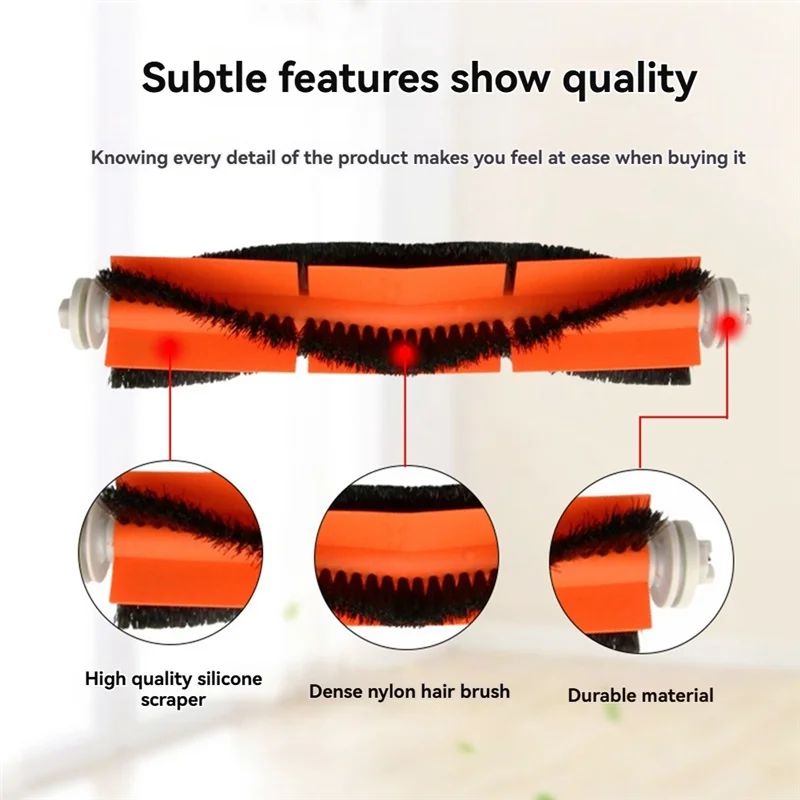 

A61I 42Pcs Ultra Durable Accessories For Xiaomi Roborock S5max T7pro T6 Sweeping Robotic Accessories