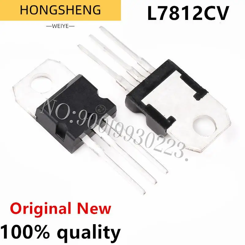 100% New 10pcs/lot L7812CV TO220 L7812 TO-220 7812CV   IC