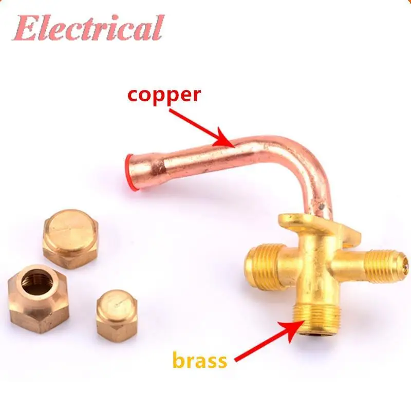 1pc Stop Valve For Air-Conditioner High And Low Pressure Valve 1/4\