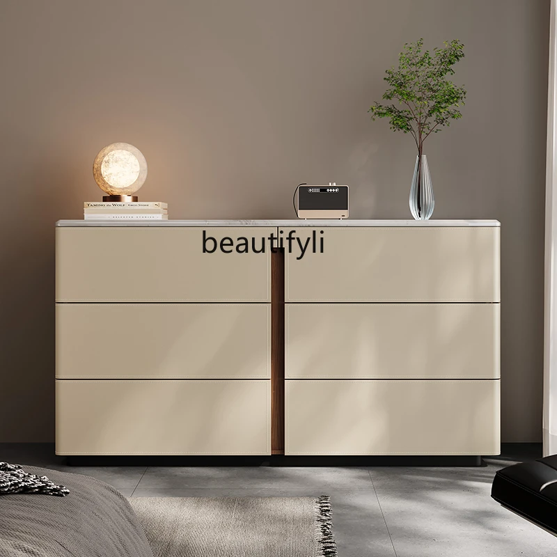 

Импортный мраморный обеденный боковой шкаф, гостиная у стены, шкафчик, вход из массива дерева, шкаф для хранения из седельной кожи.