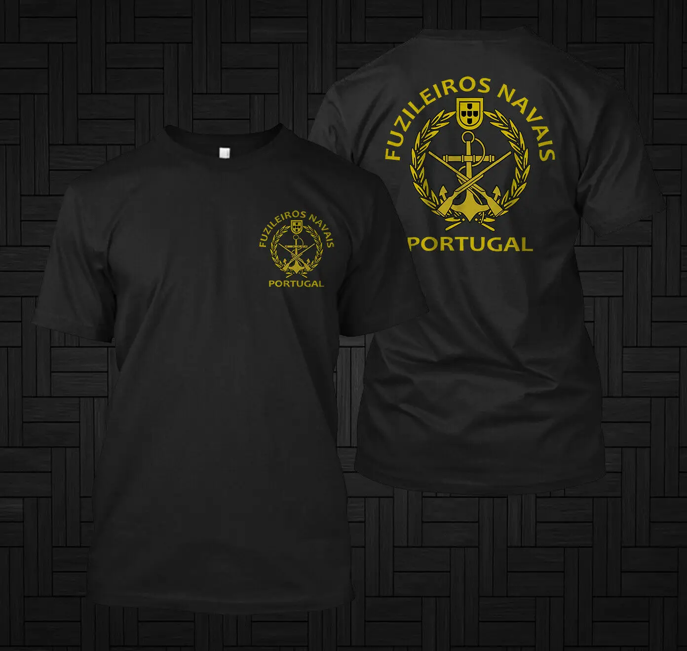 Portuguese Marine Corps Corpo De Fuzileiros Custom Men T-shirt Black Casual 100% Cotton Shirts Size S-3XL