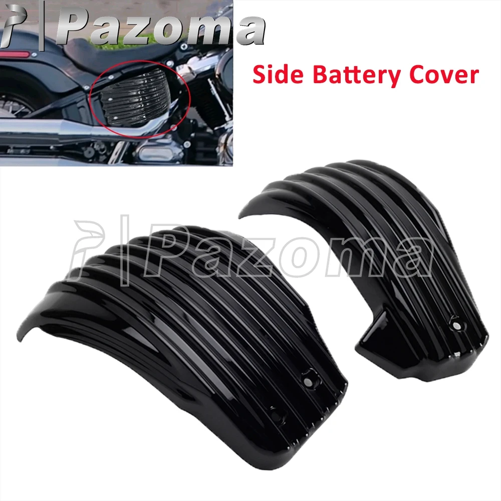 

Боковая крышка аккумулятора, защита обтекателя мотоцикла для Harley Softail Slim FLSL Standard FXST Street Bob FXBB 114 FXBBS FXLR FXLRS