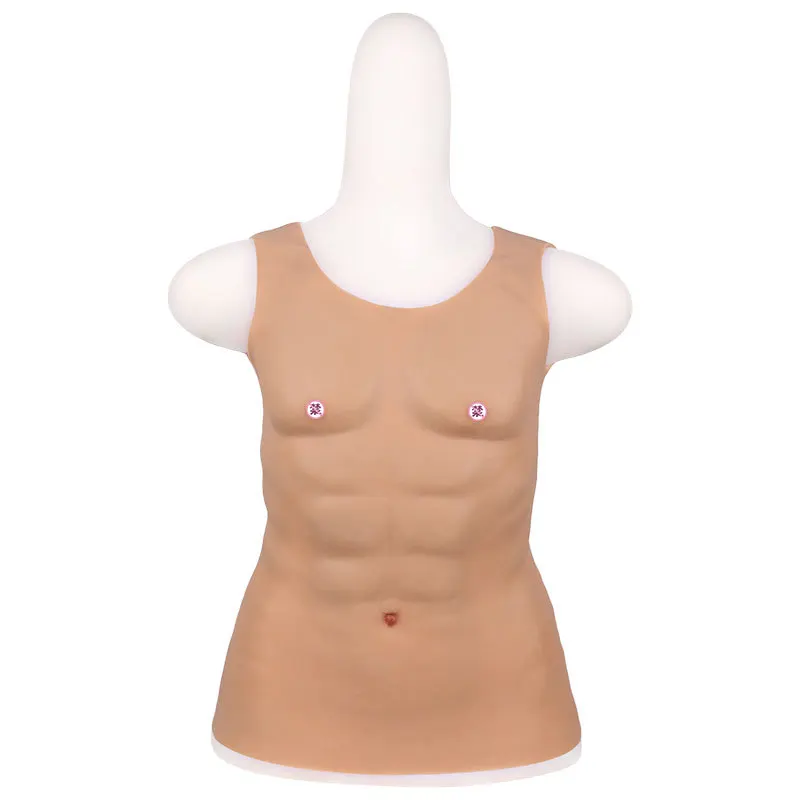 

Silicone chest muscle half body round neck muscle suit