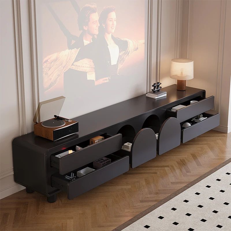 

French-style Vintage TV Cabinet for Living Room Storage and Storage Unit Simple and Fashionable TV Furniture for Home Home Decor