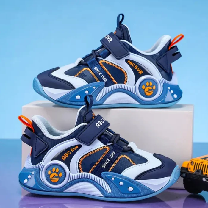 

2026 New best-selling children's shoes waterproof leather running shoes for boys and girls anti-slip casual kids sneakers