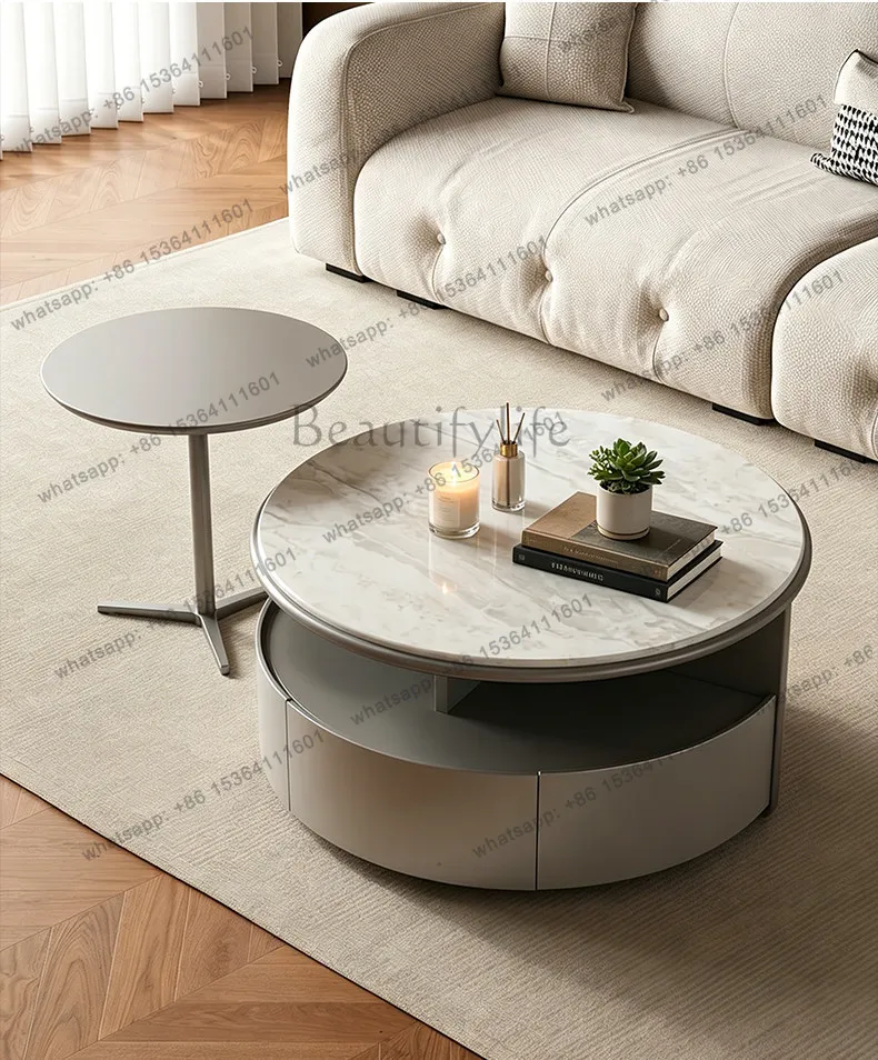 PG Italian minimalist coffee table combination high-end light luxury high-end living room home tea table
