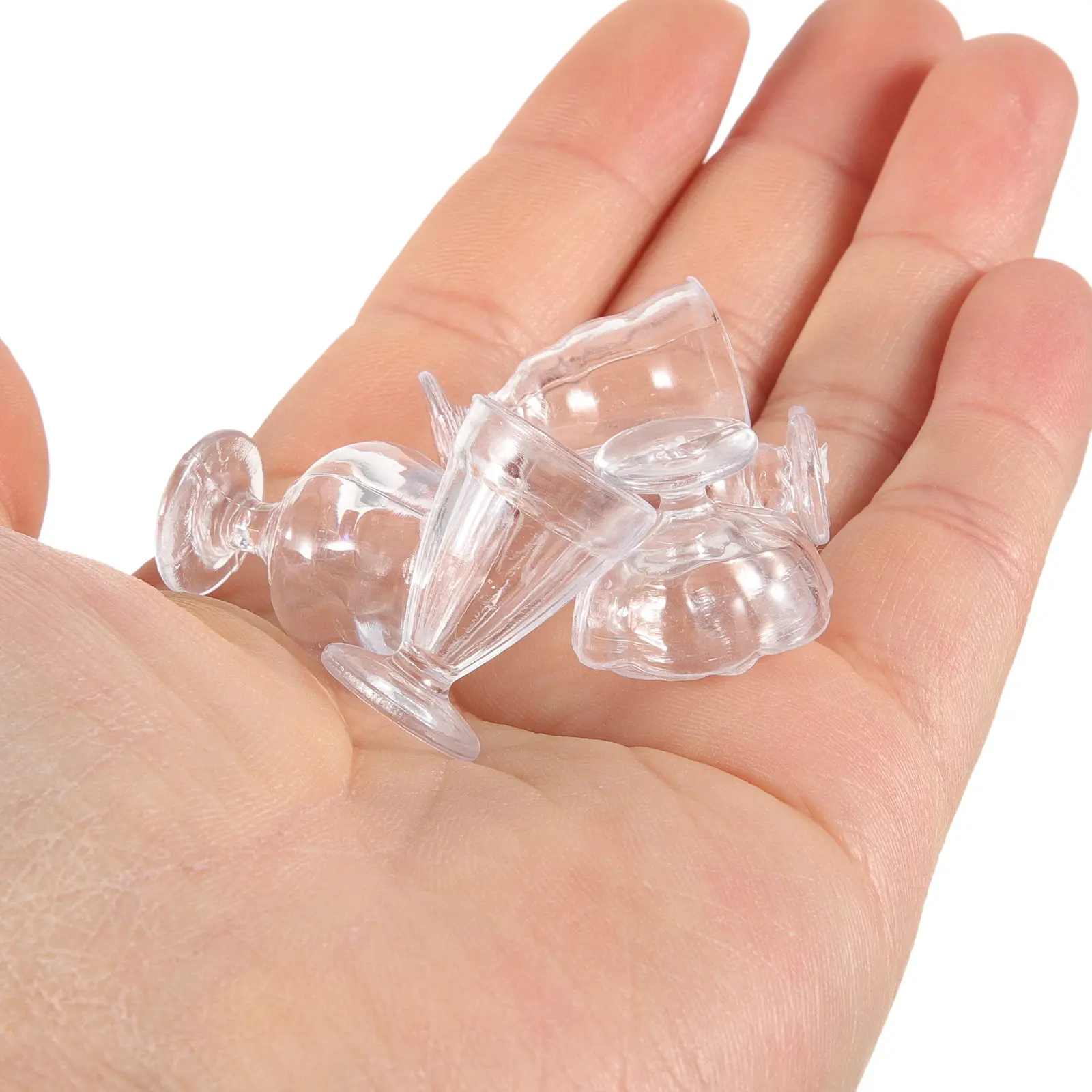 

1Set Miniature Dessert Cup Set Realistic Miniature Tableware Mini House Utensils Kitchen Decoration Micro Landscape Accessories