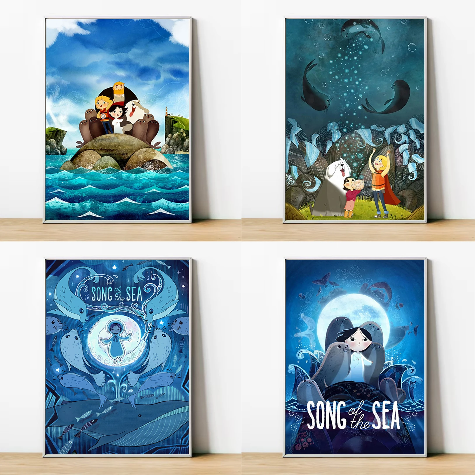 

Song of the Sea Cartoon Poster Posters for Wall Decor Home and Decoration Decorative Painting Canvas Room Art Decorations Prints