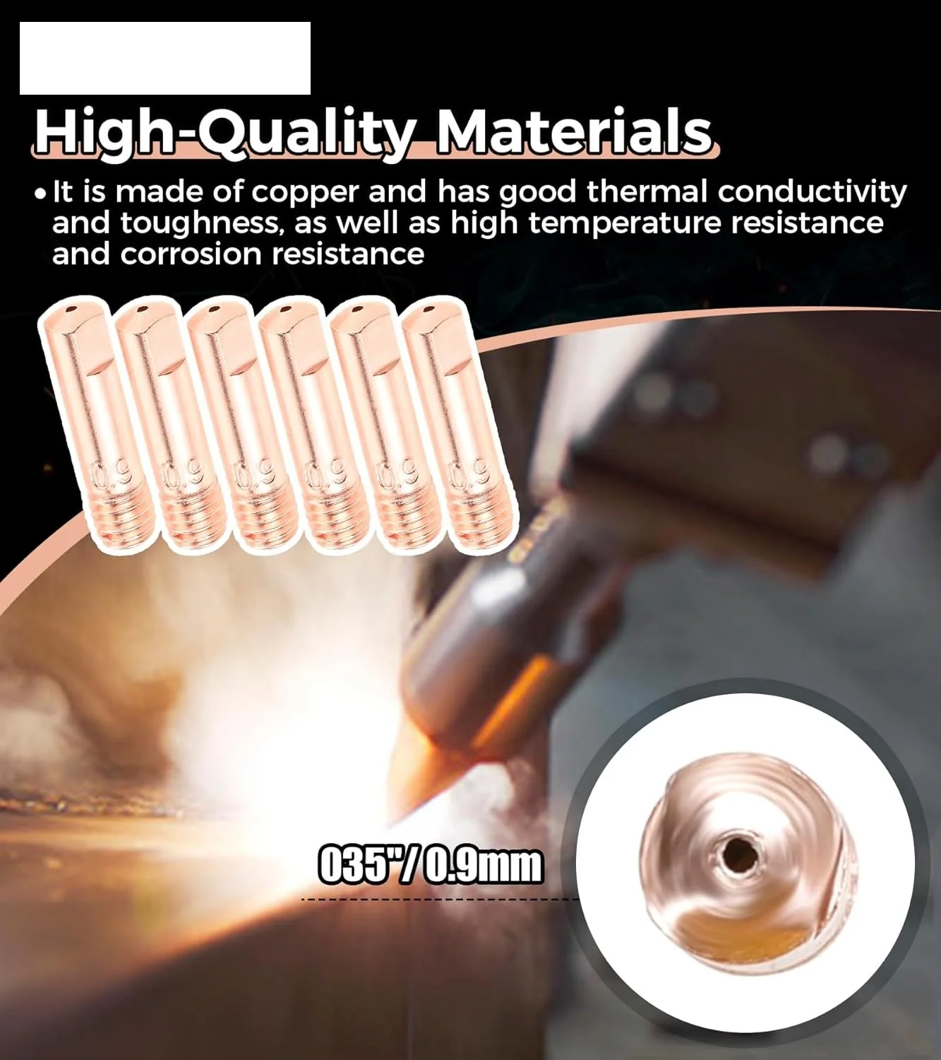 30PCS 360 Flexible Mig Welding Neck & 0.035