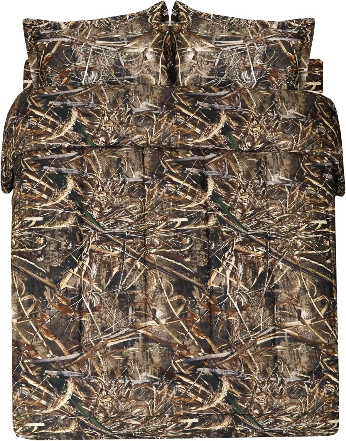 

Комплект постельного белья Realtree Camo из 3 предметов, легкое всесезонное одеяло из микрофибры для декора в стиле рустик в хижинах или на кемпинге