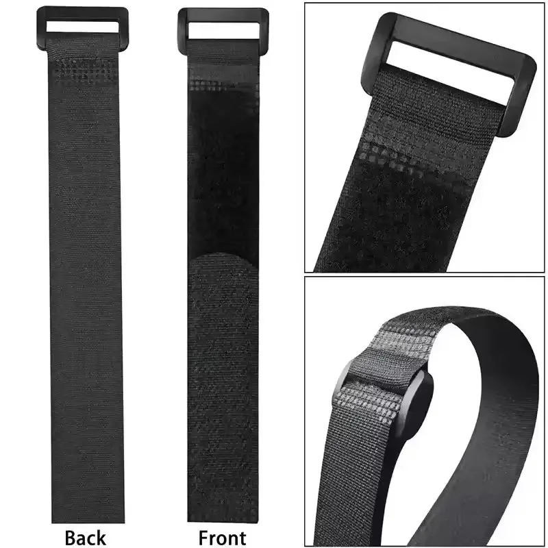 10pcs Reusable Hook and Loop Tie-downs Adjustable Nylon Cable Ties Nylon Fasteners Cord Straps Organizer for Securing Wires