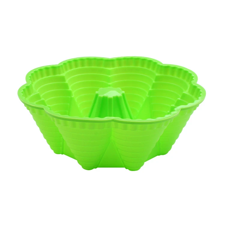 NEW Silicone Castle Shape Round Cake Pan Silicone Mold Chiffon Baking Tools Pizza Pan Large (Colors Random) M503