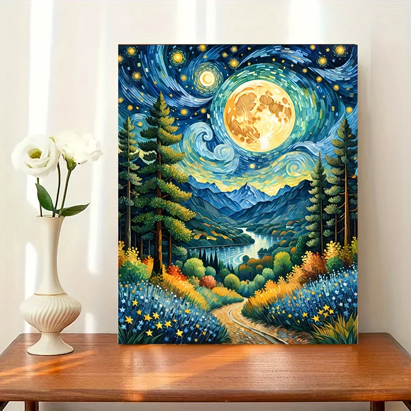 

Цифровая картина маслом своими руками, изделия ручной работы и хобби для взрослых, дни рождения, подарки для мам, соседей, друзей, наборы для украшения дома