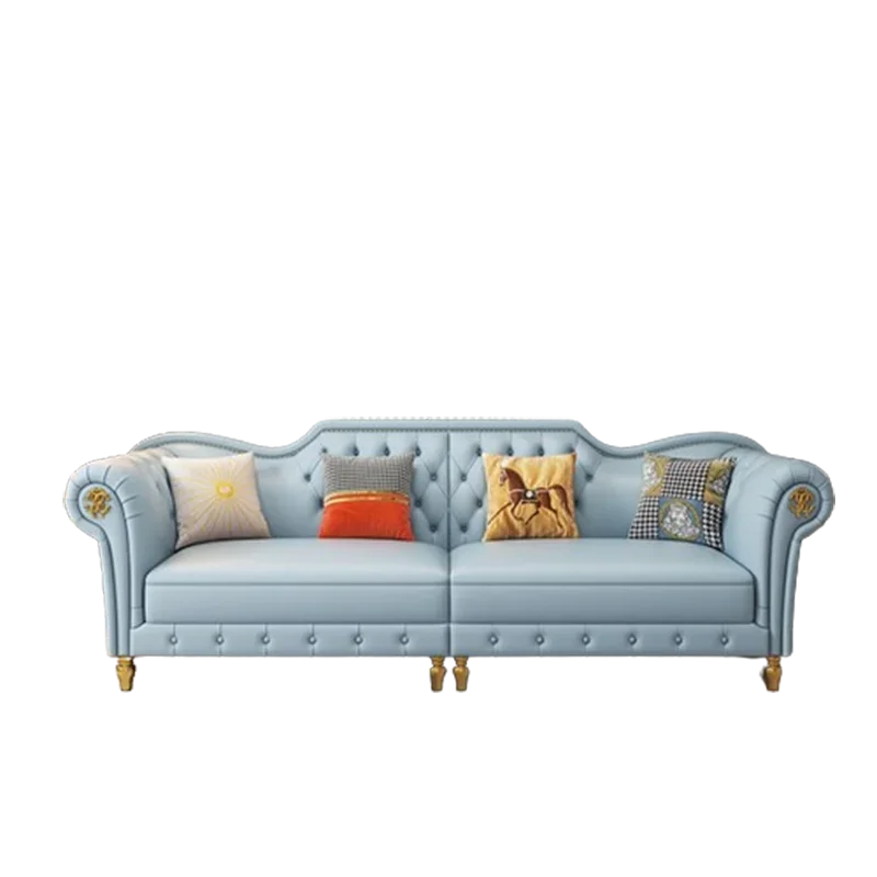 디자이너 대형 앉아 소파 현대 단순 긴장 스트레치 더블 소파 라운지 유럽 Muebles Para Salas Modernos 홈 가구