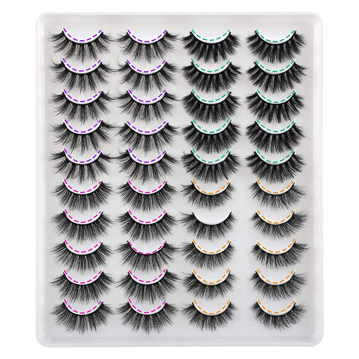 Lashes 20/8/5pairs thick eyelashes extension multi-style fake lashes beautiful natural and soft false eyelashes wholesale makeup