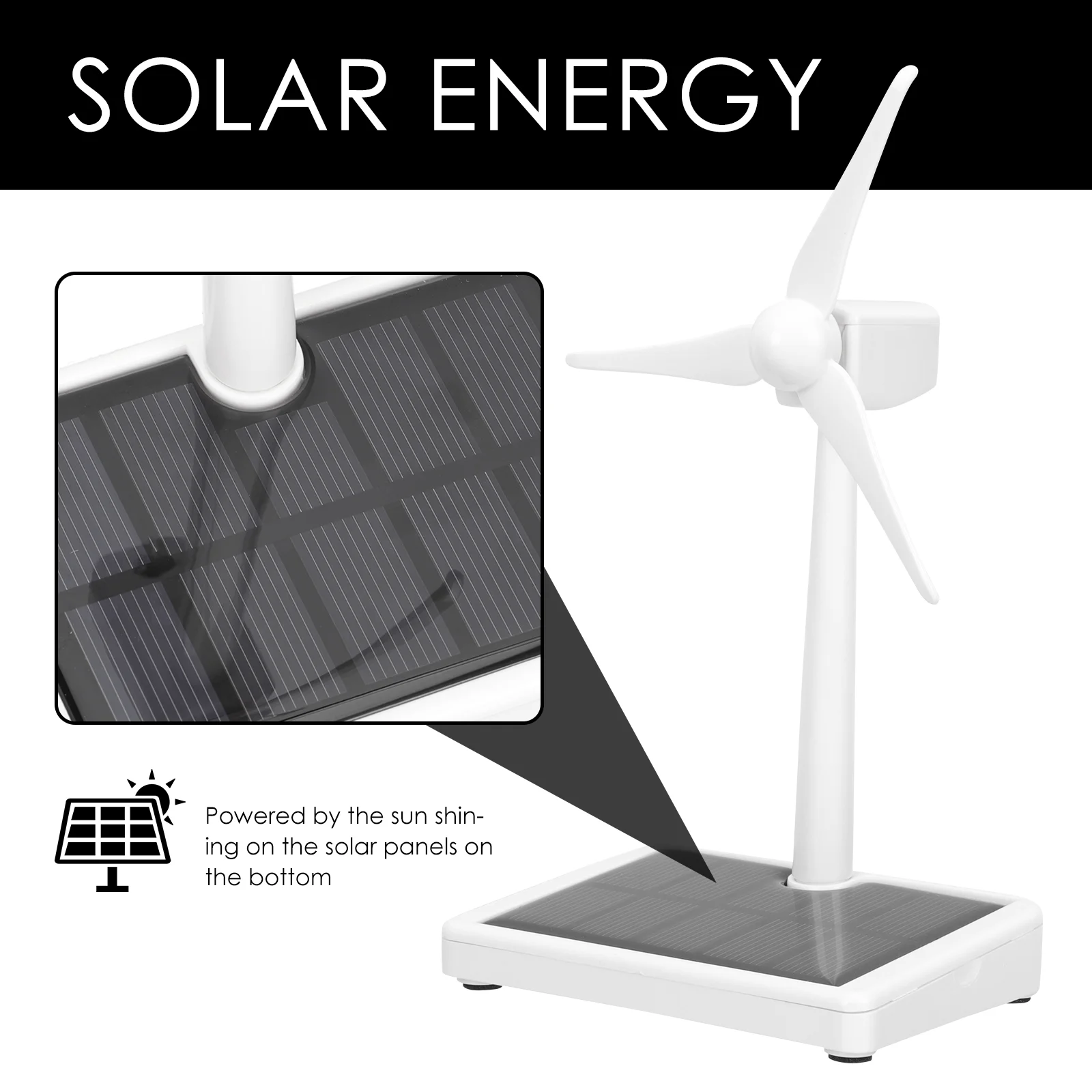 Solar Windmill DIY Model Turbine Toy Scientific Experiments Desktop Science Handmade for Windmills