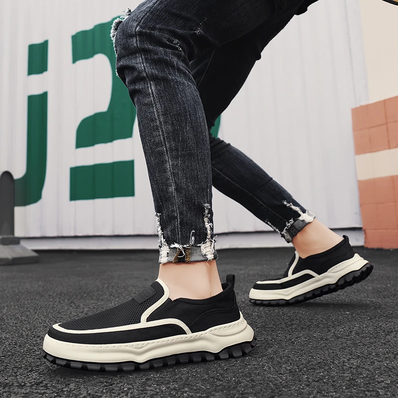 Casual Sneaker Freizeit schuhe Slipper Plattform Sportschuhe Sport und Freizeit Skateboard verschleiß fest lüften Outdoor neu