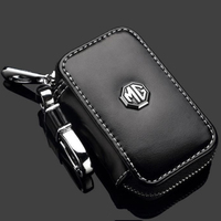 Genuine Leather Key Wallet Car Key Bag Multi-Function Key Case For MG TF ZR EV GS EZS RX5 ZT 3SW Saloon ZS MG3 MG5 MG6 GT HS