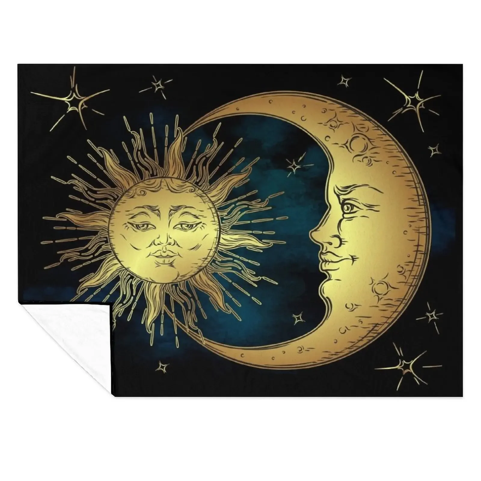 

The Sun, Moon and Stars Throw Blanket Beautifuls Loose Tourist Luxury Throw Blankets