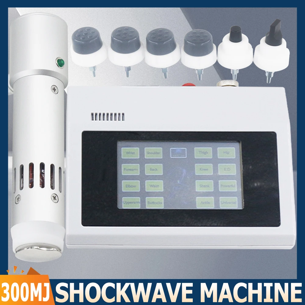 Shockwave For Erectile Dysfunction 300MJ Professional Shock Wave Therapy Machine Elbow Wrists Pain Relief ED Treatment Massager