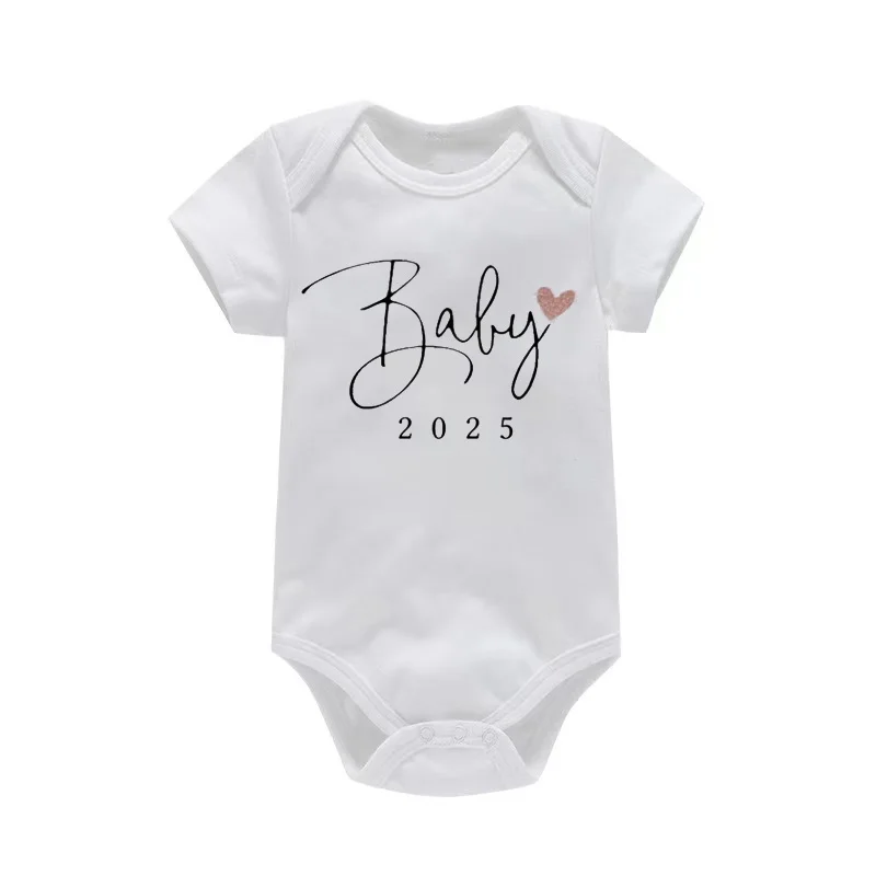 Baby Coming Soon 2025 Announcement Newborn Baby Bodysuit Romper Funny Boys Girls Outfits Body Pregnancy Reveal Clothes