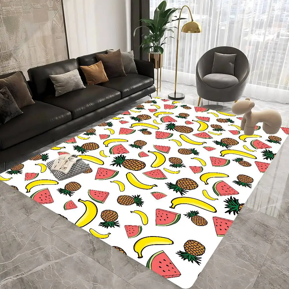 Cartoon Fruit Pattern Kitchen Mat Cheaper Anti-slip Modern Living Room Balcony Printed Modern Home Decor
