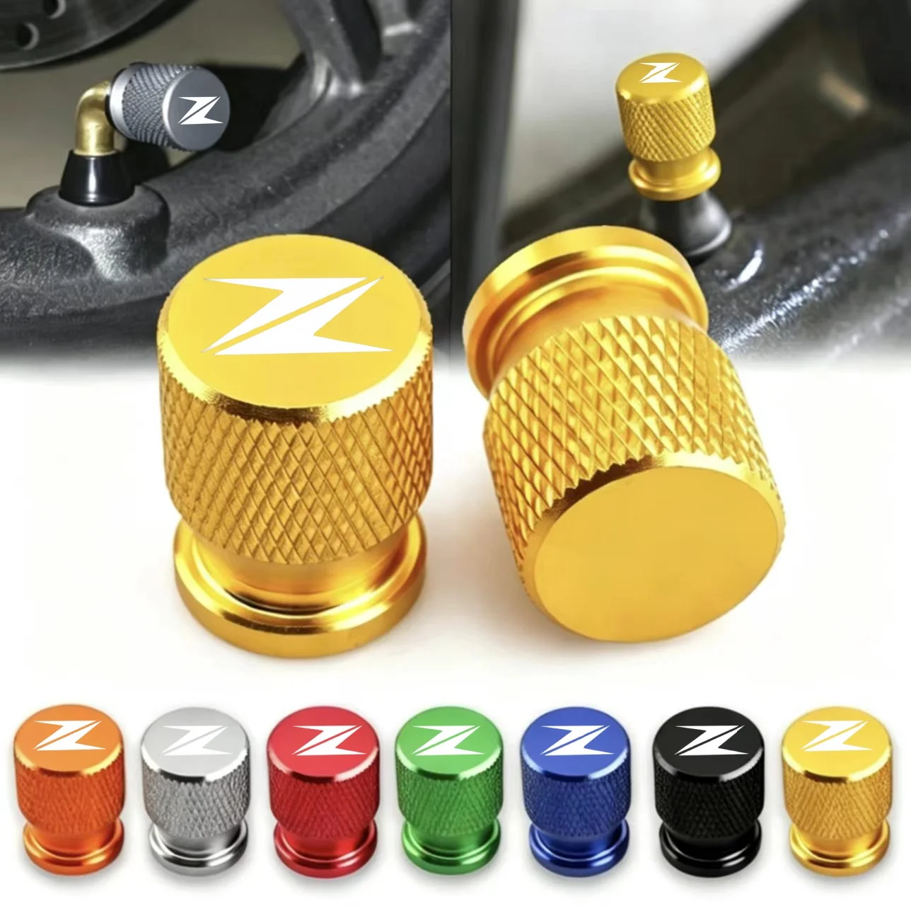 The latest motorcycle tire valve stem cap, valve cap, suitable for  Z900 Z650 Z750 Z800 Z1000 Z400 series models.