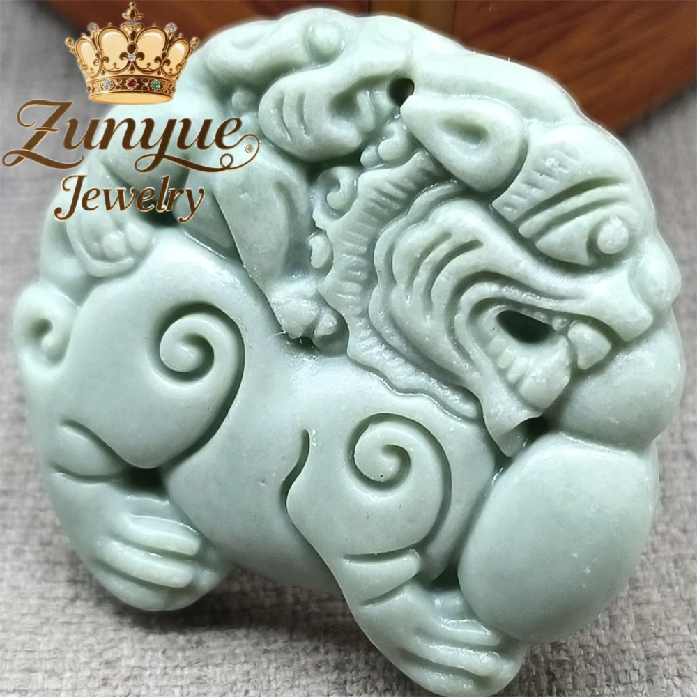 

Natural Jade Flower Blooming Prosperity Pi Xiu Pendant Jade Pendant For Men And Women Fashion Jewelry Exquisite Elegant Popular