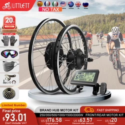 Electric Bicycle Conversion Kit 36V 350W 500W 48V 1000W 1500W 2000W Brushless Wheel Hub Motor 16-29Inch 700C For Ebike Motor Kit