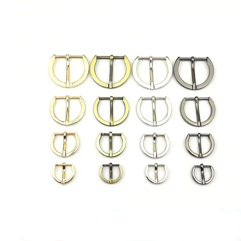 50pcs 16/20/25/30mm Metal Pin Buckle Bags Strap Adjuster Belt Buckles Shoes Webbing Slider Hook DIY Decor Clasp Accessories